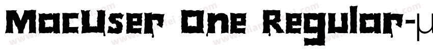 MacUser One Regular字体转换